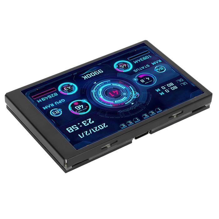 Mini Ecran Usb SAL Mini écran USB IPS Moniteur de température d'ordinateur 3,5 pouces ...