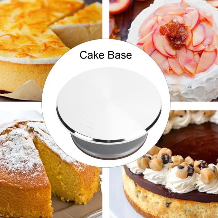 HURRISE Plateau tournant à gâteau Plateau tournant de gâteau en