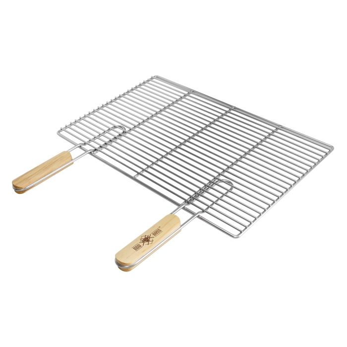 Grille barbecue BBQ 54 x 34 cm en acier inoxydable avec poignées double manche Cdiscount Jardin Grille barbecue BBQ 54 x 34 cm en acier inoxydable avec poignées double manche Cdiscount Jardin