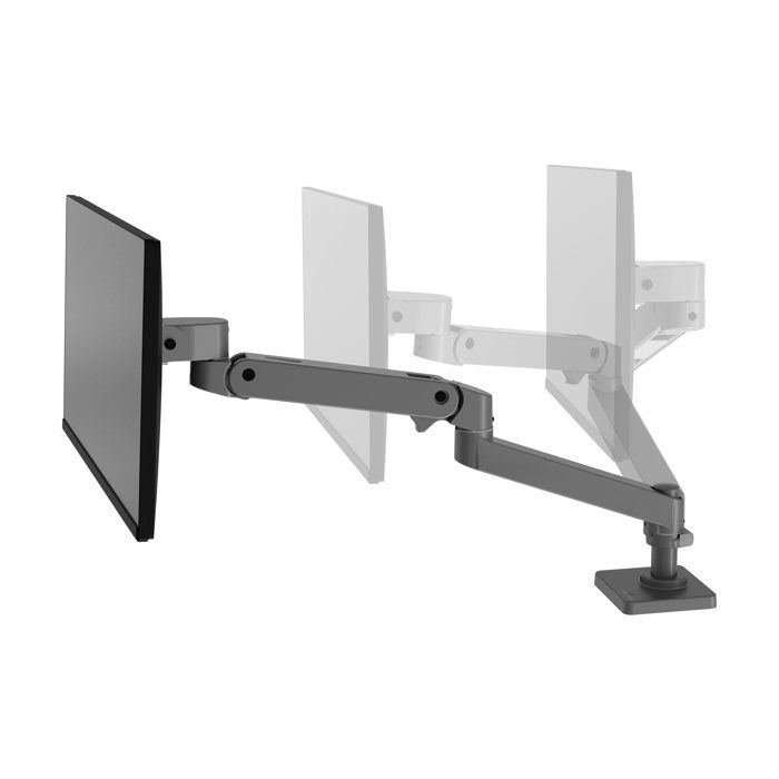Support Écran LCD – ERGOTRON – LX Pro – Compatible jusquà 34 pouces – Hauteur réglable 465 cm – Gris foncé