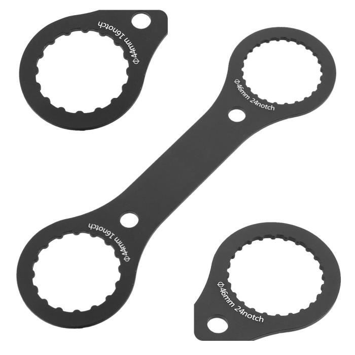 Clé Pour Pédalier De Vélo 24 Mm - 2 Pièces, Acier, Compatible Trou Carré Et Cannelures, Pour Démontage/remontage