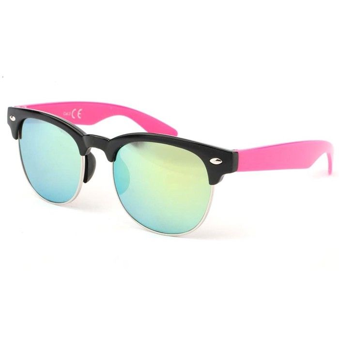 Lunette de soleil verre rose miroir top