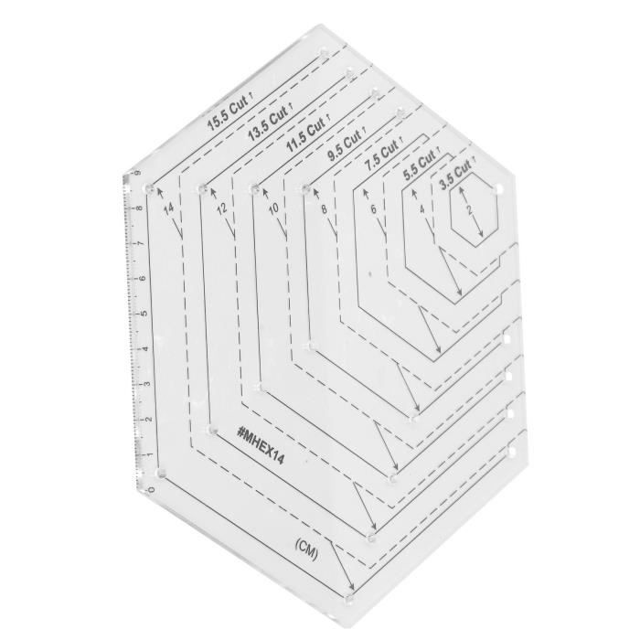 Lot De 12 Gabarits De Quilting Acrylique - Règles Patchwork Pour Machine à Coudre - Création Libre Mouvement - DIY Couture
