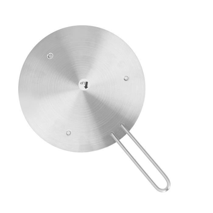 Plaque Diffusion Chaleur Pour Induction - Acier Inox - Adapte Tes Casseroles (13 à 28 Cm)