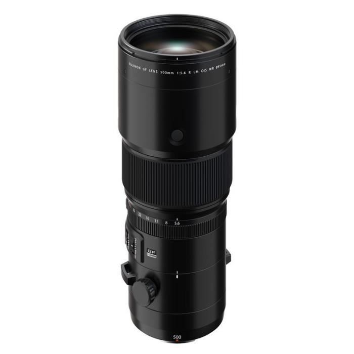 Objectif zoom - Fujifilm - GF 500 mm F5.6 R LM OIS WR - Ouverture F5.6 - Stabilisateur optique - Noir
