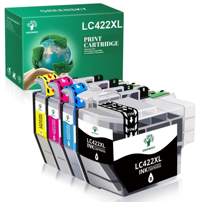 LC422XL LC422 Lot De 4 Cartouches D'encre à Pigment Compatibles Avec Brother LC-422 LC422 422XL - Foto 7