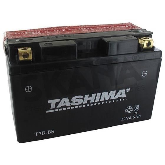 Batterie plomb étanche TASHIMA YT7BBS 12 Volts 6A sans entretien Greenstar - Scooter