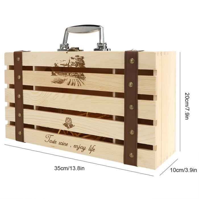 Sac Transport Vin 2 Bouteilles - Pliable Et Réutilisable - Séparateur Intégré - Pour Pique-nique, Plage, Voyages