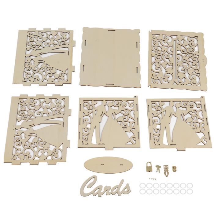 Boite Plexiglass Transparent Mariage Benjia Grande Boîte En Acrylique Pour Cartes Cadeaux De Urne Mariage Personnalisable