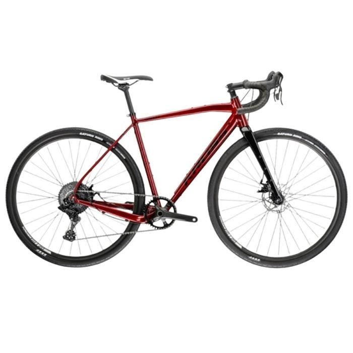Vélo aluminium Kross Esker 2.0 28 19 - rouge - 19 pouces / 140-165 cm