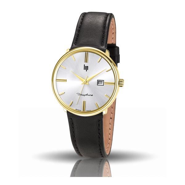 Montre Vintage LIP Dauphine Pour Homme - Acier Chrome Argenté - Fonctionnelle - Occasion