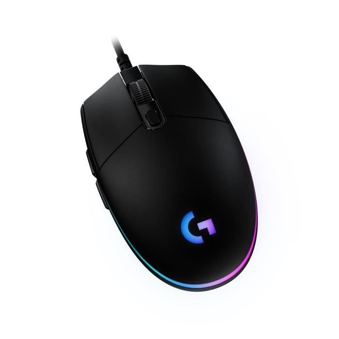 Souris Gaming filaire - LOGITECH G - G203 - LIGHTSYNC - RGB - USB - Noir