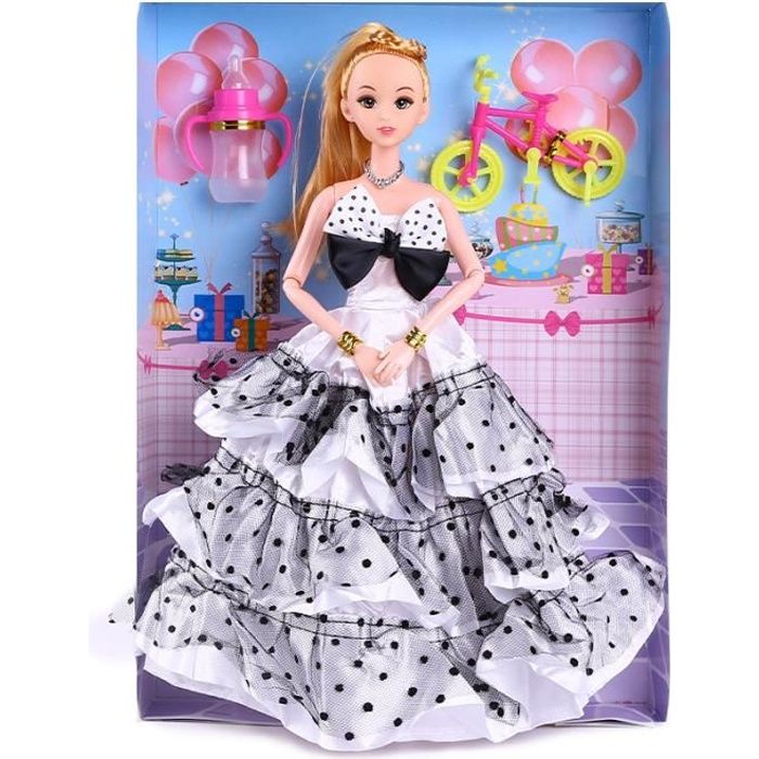 Barbie Princesse Poupée Set Robe de mariée, décoration de mariage