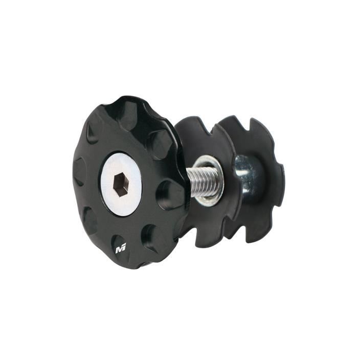 Adaptateur De Hauteur Satori Pour Tige Avant 1 1/8" - Réglage 65 Mm, Alliage Noir, Collier 2 Boulons