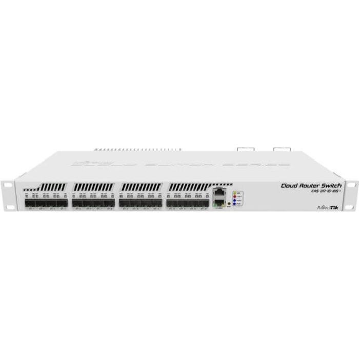 MikroTik Cloud Router Switch CRS317 1G 16S+RM Commutateur C3 Géré 16 x SFP+ + 1 x 101001000 Montable sur rack CA 100 240 V - vue 2