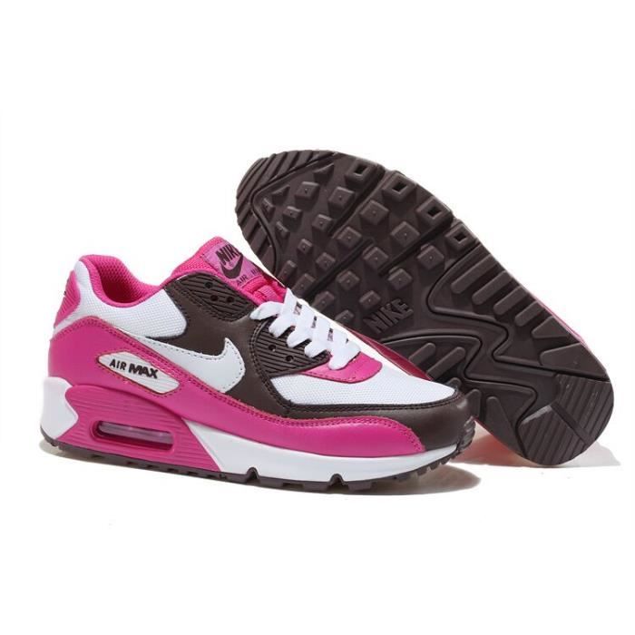 Nike Air Max 90 femme baskets femme rose - Cdiscount Chaussures