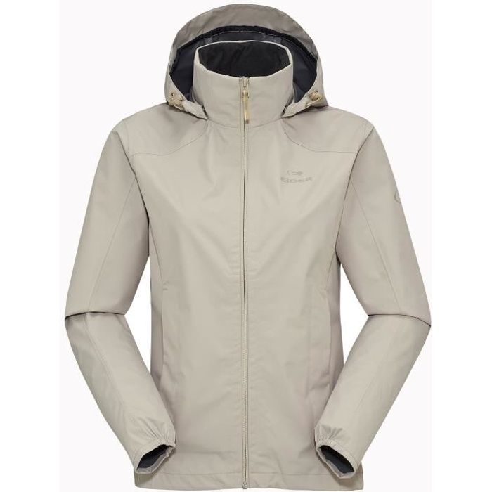 veste de randonnée eider maipo 7.0 pour femme - beige - légère et compactable