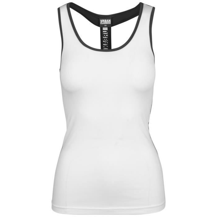 URBAN CLASSICS D&eacute;bardeur SPORTS blanc pour femme  