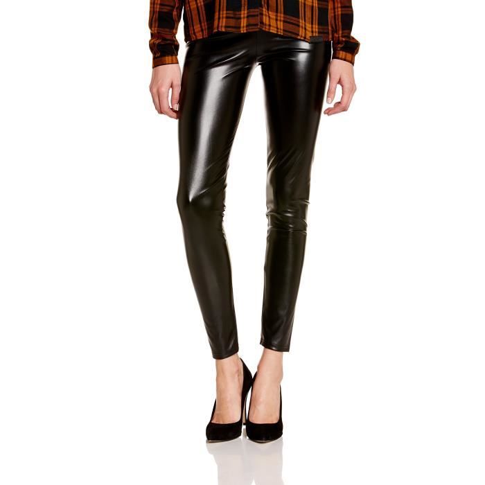 tregging cuir femme