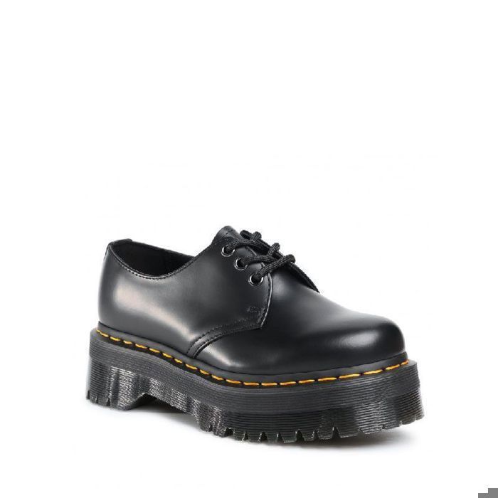 Chaussure lacets Dr Martens 1461 QUAD Cuir Mixte Noir Noir