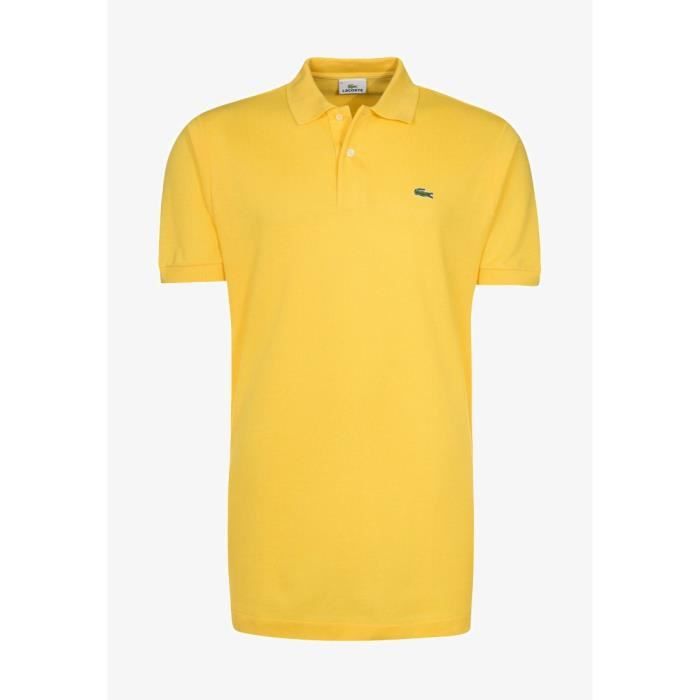 Pull lacoste jaune homme sales