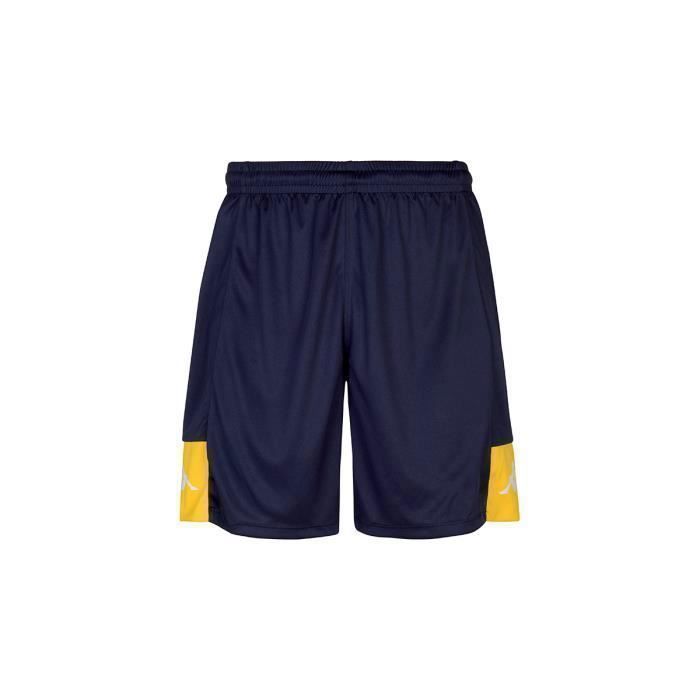 Short homme - Daggo - Bleu marine/jaune chrome - Regular fit - 100% polyester