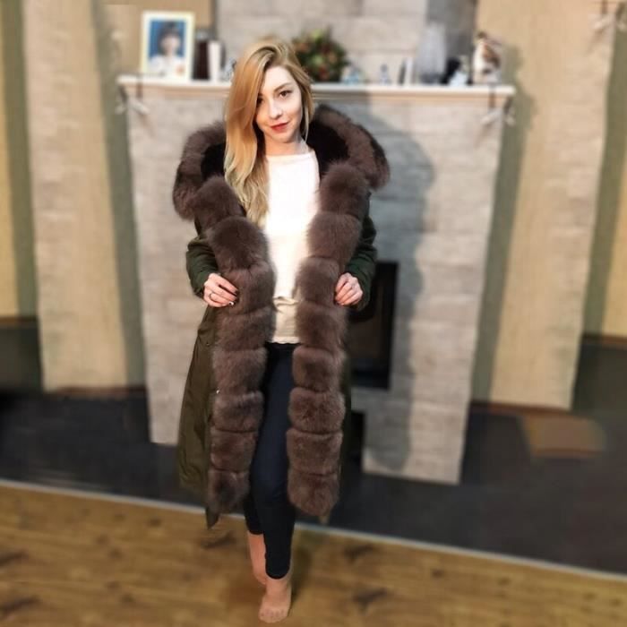 Parka fourrure hotsell veritable femme