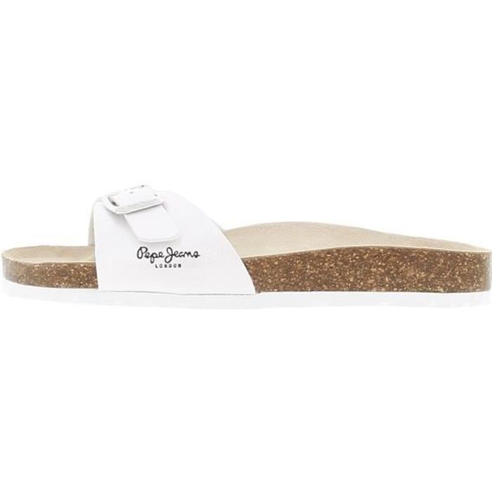 Claquettes mules Oban nacar - Pepe jeans Blanc - Cdiscount Chaussures