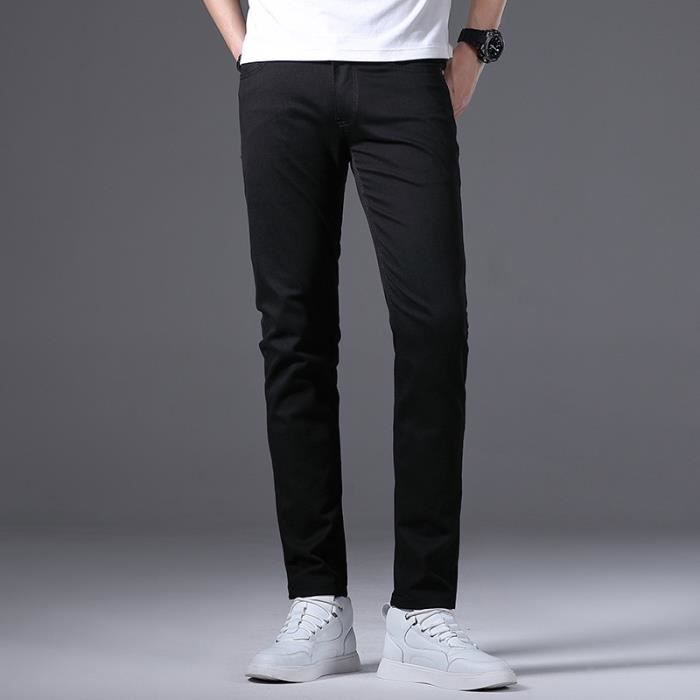 Pantalon slim noir homme new arrivals