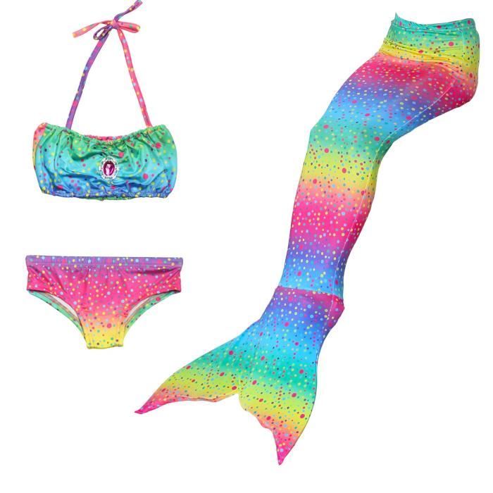 Queue de sir ne pour la natation 3 pi ces Cosplay Maillot de bain