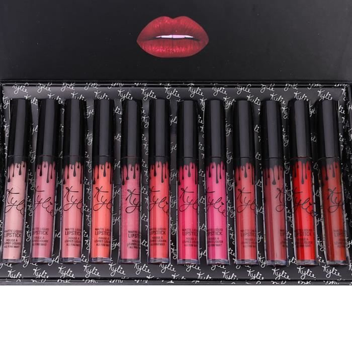 Kylie Rouge A Lèvres Femmes 12 Pcs Ensemble Cadeau Coffret