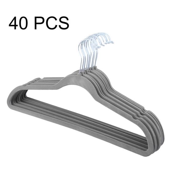 Cintres Non Slip Floque Cintres Velours Suspension Economie D Espace Lot Vetements Accessoires Technospex Com