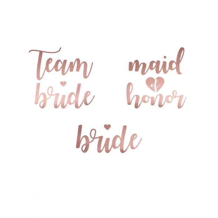Tatouage Papier Team Bride Rose Gold x13 - Cdiscount Au quotidien