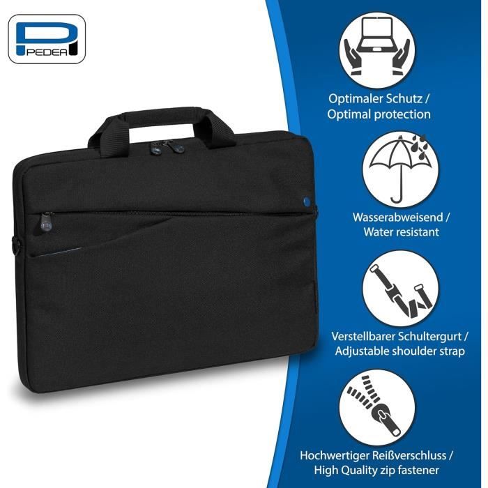 Sac à Bandoulière Convertible En Sac à Dos Pour Ordinateur 17,3 Pouces – Toile Imperméable – Pour Homme, Usage Quotidien - 13