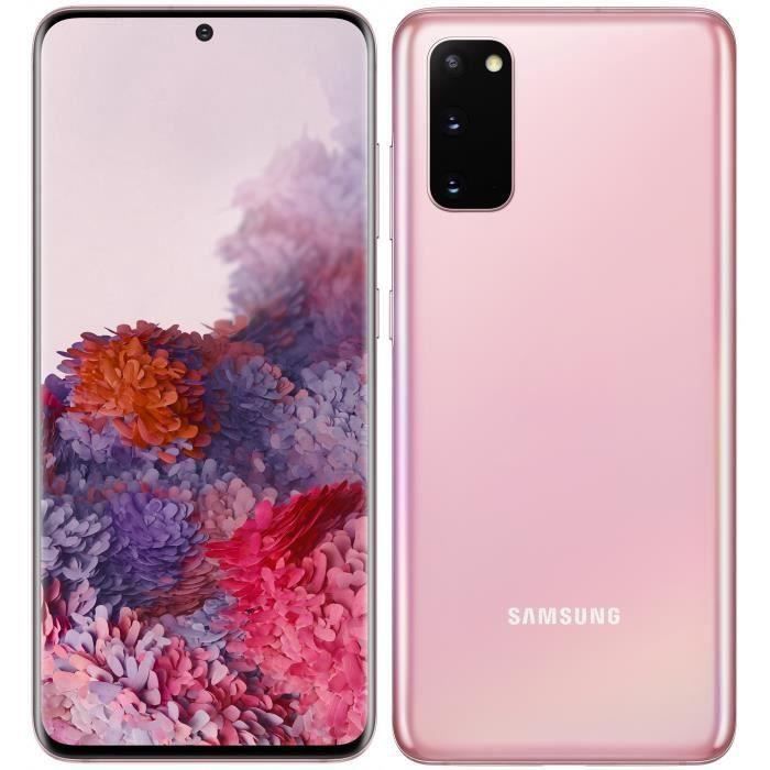 SAMSUNG Galaxy S20 128 Go Rose - Reconditionné - Excellent état Reconditionné - Samsung reconditionné disponible sur Cdiscount Seconde Vie