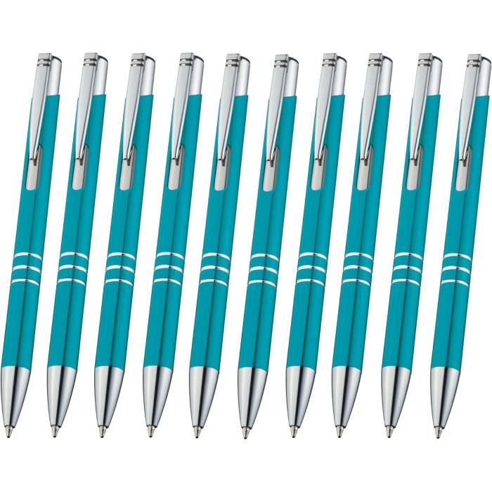 Lot De 5 Stylos à Bille Ergonomiques - Encre Bleue, Pointe 0.7 Mm - Qualité Et Prix Dégressif