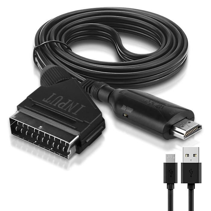 Convertisseur Péritel Vers Hdmi, Adaptateur Peritel Hdmi Pour Tv ...