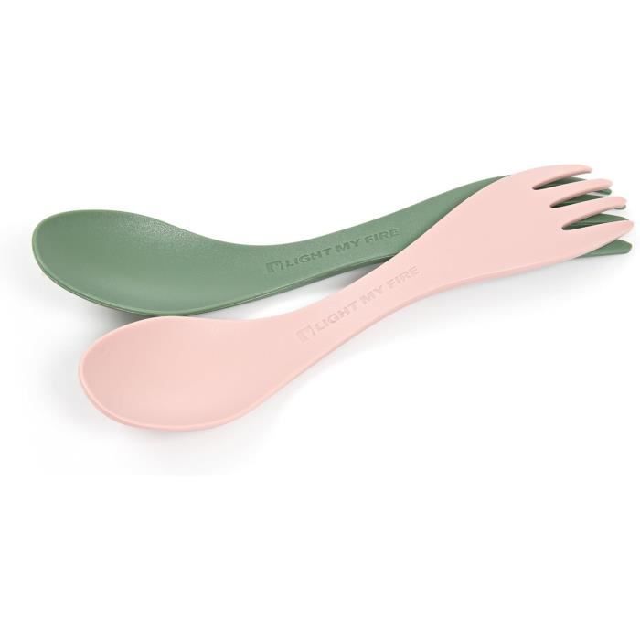 Spork Titane Spork Titanium Fourchette Flexible à Poignée Antidérapante Fourchette Pliable Cuillère Fourchette Titane Léger