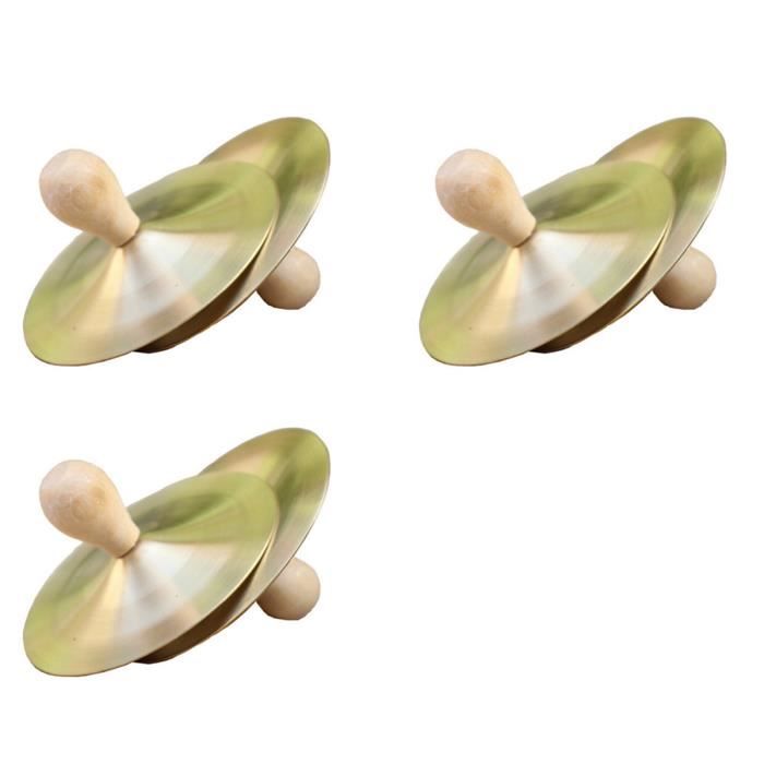 Cymbales Doigts Danse Ventre - Lot De 10 Mini Cymbales Cuivre Avec Élastique - Percussion Pour Enfants Et Adultes