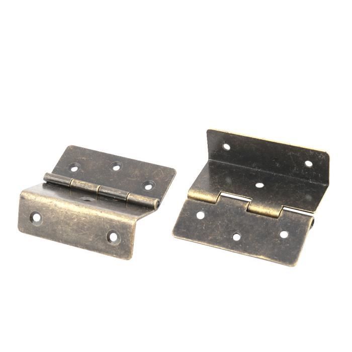 46mmx54mm style rétro dépliant double effet charnière écran ton bronze