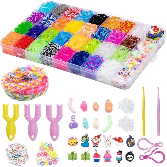 Lot Complet Loom Bands + Accessoires Pour Fabriquer Des Bracelets En élastiques