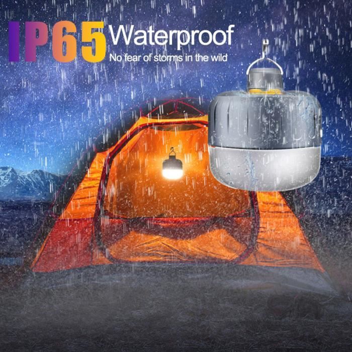 DEL Lanterne Portable Camping Torche pour Outdoor Indoor Tente De Pêche 3-Pack