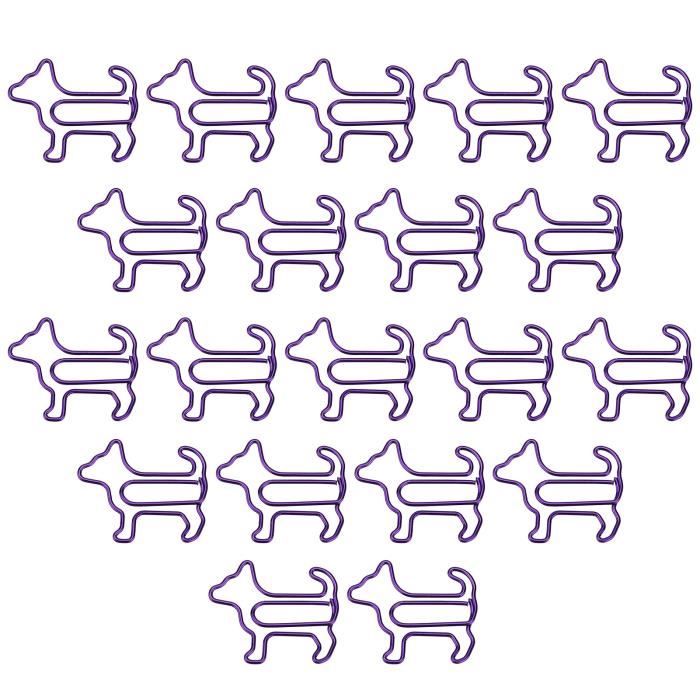 12 Pièces Mignon Animal Signet Unique Drôle Jolis Trombones Signets