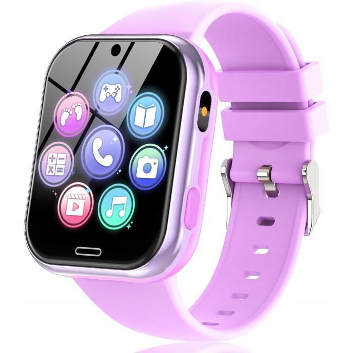 Montre Connectée Enfant 4G, Smartwatch Téléphone Pour Filles Garçons