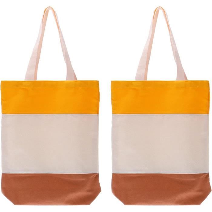 Un Sac à Main En Toile Réutilisable Avec Des Poignées En Textile