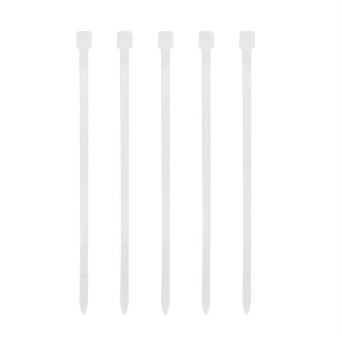 Lot 1000 Attaches-câbles Nylon 120 Mm X 2,5 Mm Blanc – Serre-câbles Résistants UV, Organisation Parfaite