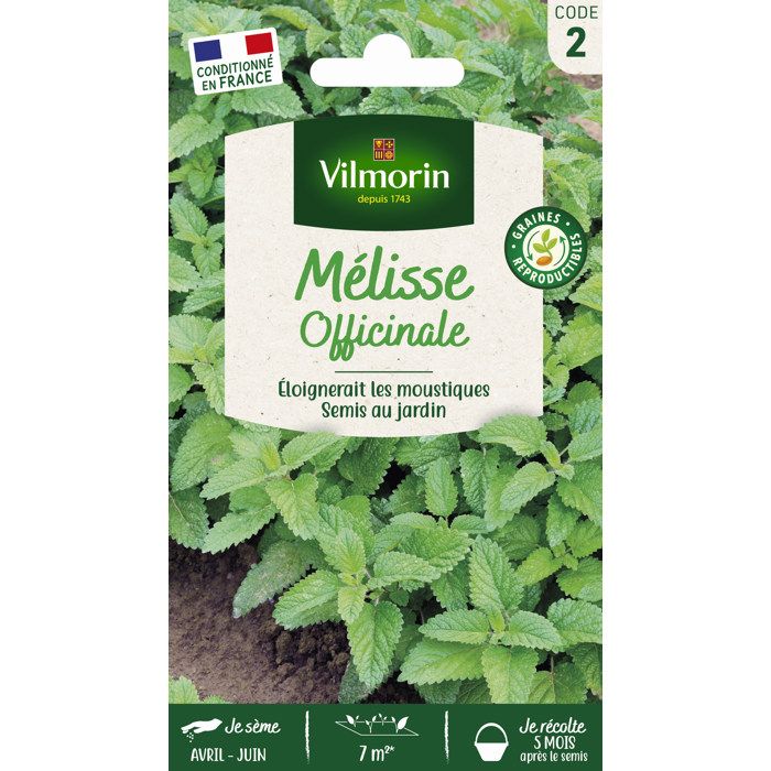 Graine - Vilmorin - M&eacute;lisse Officinale