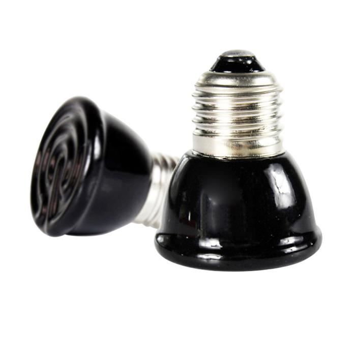 Comparer les prix de Vvikizy Lampe Chauffante en Céramique 100W Non Lumineuse pour Animaux Domestiques Reptile 220V Noir