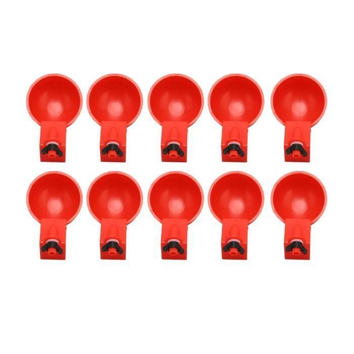 Comparer les prix de Vvikizy Abreuvoir Automatique Poule 10pcs, Bol à Boire Réglable pour Canards