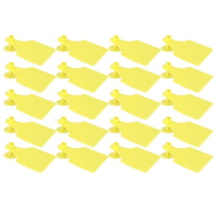 Boucles D'Oreille Numérotées Pour Bétail - Étiquettes D'Identification 001 à 100 Avec Applicateur - 10